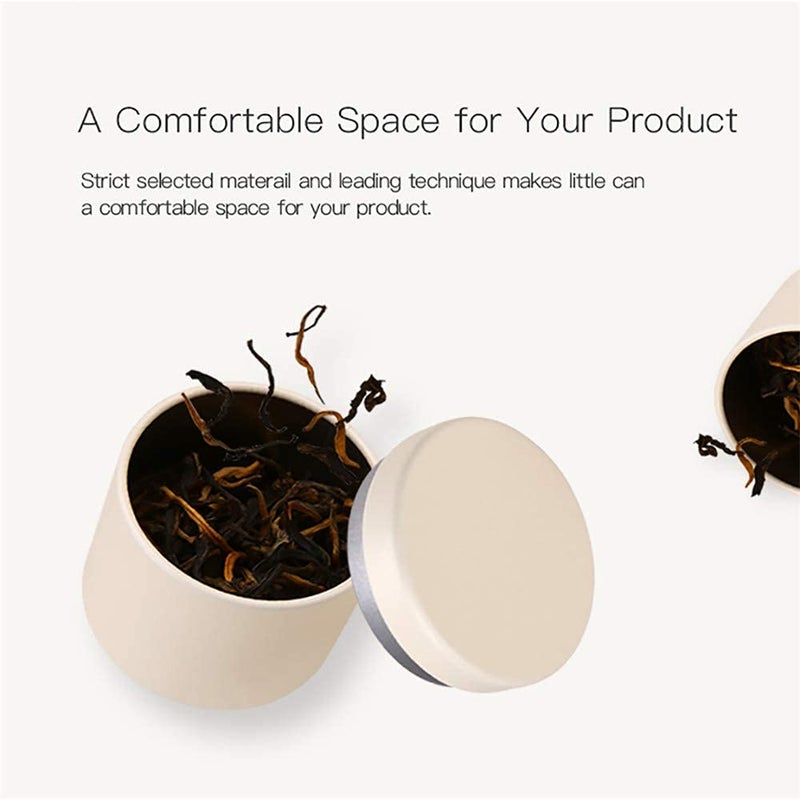 Tianhui Small Tin Can Box 47 Canister for Coffee Tea Candy Storage Loose Leaf Tea Tin Containers Storage 5 Pcs (Five Colors  M) - Image 5