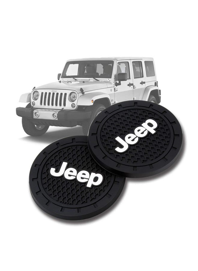 Liin Innovative Automotive Products Suitable For Round Car Cup Barrel Logo Graphic Display Car Coasters-Color:NISNANG  - Image 2