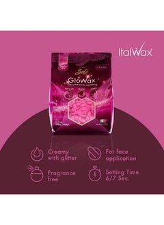ItalWax Italwax Cherry Pink Glowax - 400g / 14.10 oz - Hard wax beads for hair removal - Synthetic formulation ideal for sensitive skins - Recommended for delicate areas  - Image 3