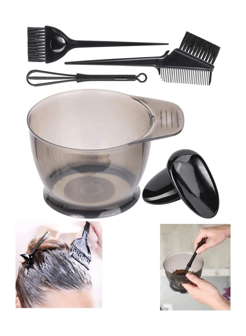 لا بيرلا  تك مجموعة أدوات صبغ الشعر 6 قطع، فرشاة ووعاء وغطاء للأذن وخلاط صبغة الشعر - Image 1