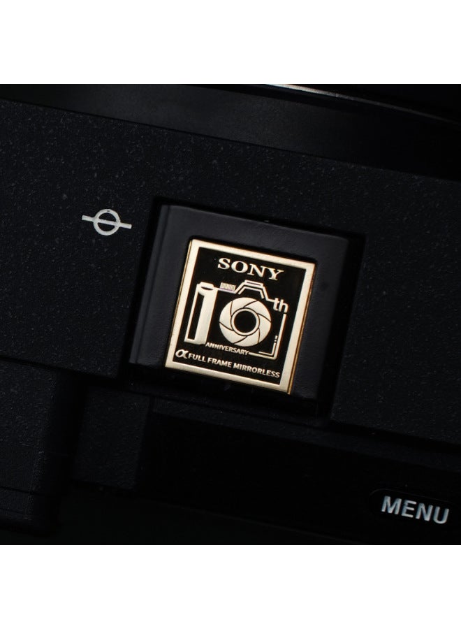 For Sony Zve10 Second Generation Camera Hot Boot Cover A7c Second Generation A6400a7m4a7m3 Hot Boot A67006000-Color:Sony 10th Anniversary Hot Shoe Covers-brass - Image 1