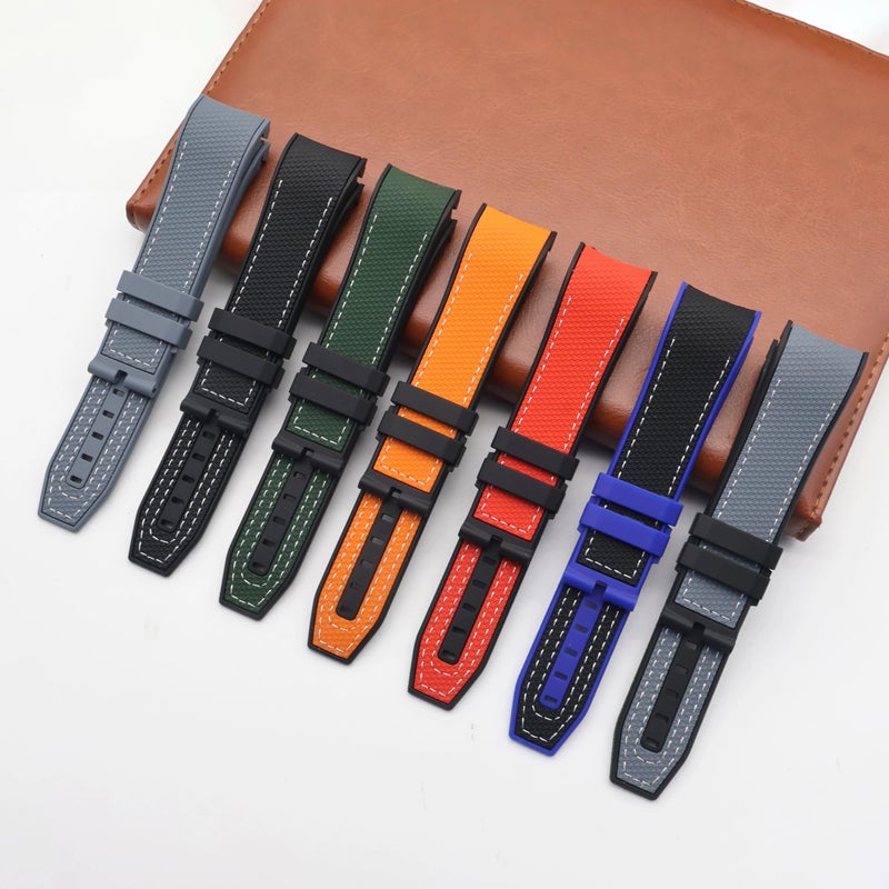 Bluejw Sports Series Seastar Watch Band - Braided Waterproof Liquid Silicone Replacement Strap - Image 2