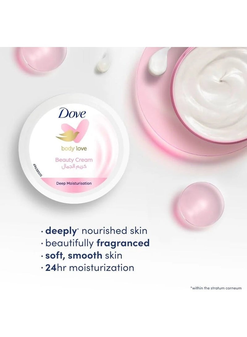 Dove Body Love Beauty Cream for Deep Moisturisation, 150ml - For Soft and Smooth Skin - Image 4