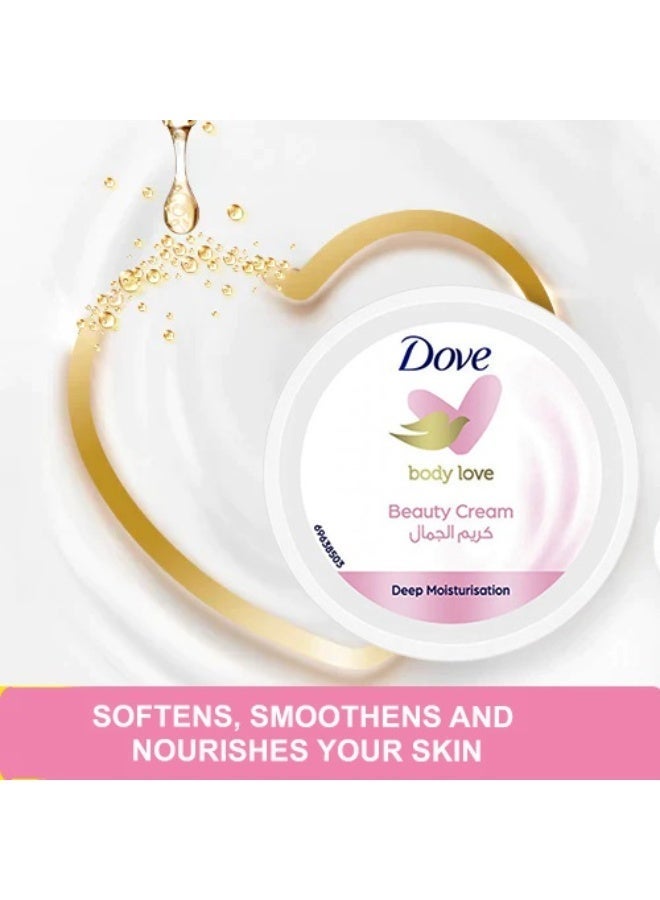 Dove Body Love Beauty Cream for Deep Moisturisation, 150ml - For Soft and Smooth Skin - Image 3