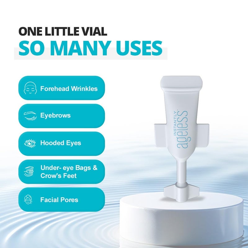 Instantly Ageless - Instant Face Lift Cream - Skin Care Anti Aging Face Cream with Vitamin C - Wrinkle Tightener - Eye Cream For Puffiness and Bags Under Eyes - Facelift 20 Vials - Image 5