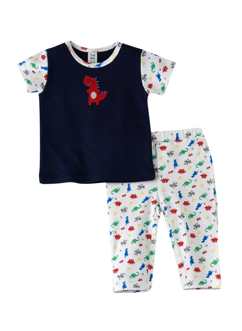 Tiny Hug Newborn Baby Boy Top and Bottom Set  - Image 1