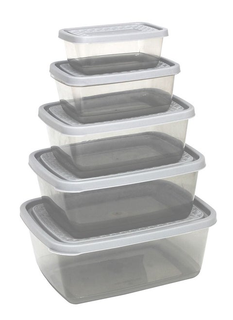 Solitaire Microwave Safe Food 5 Pcs Set Container