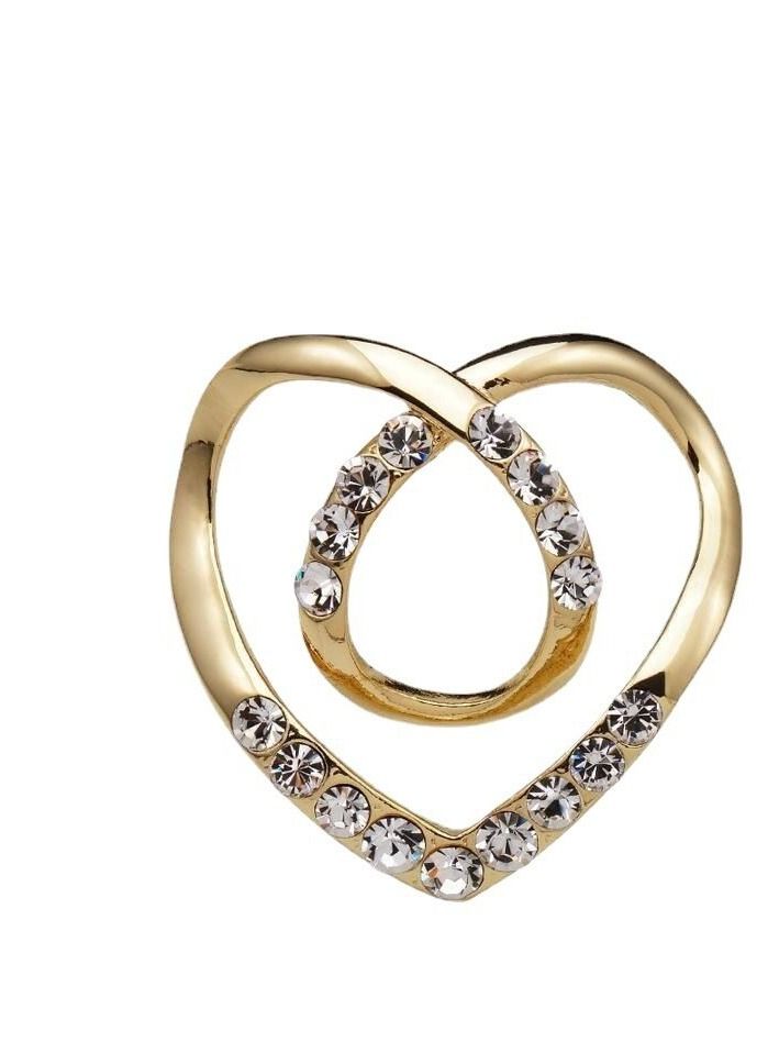 RARELY 2Set New Heart Scarf Buckles Ribbon Ring Clip  - Image 2
