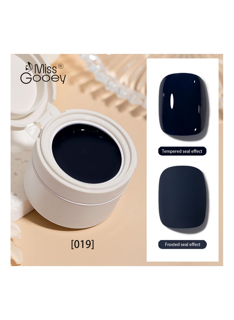 Miss Gooey - Nail Polish Colors Cream Solid Gel Nail Polishs Super Shine Nude Quick Dry 60 Seconds Salon-Quality Bright Soak Off UV Lamp Required Home DIY Manicure 10g With Brush - Image 1
