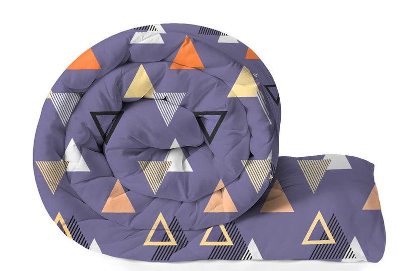 BSB HOME بطانية/لحاف/دوفات BSB HOME 220 GSM قابلة للعكس لراحة التكييف لفصل الشتاء بحجم كينغ (230X250 سم، أزرق وبرتقالي) | TC - 180 - Image 1