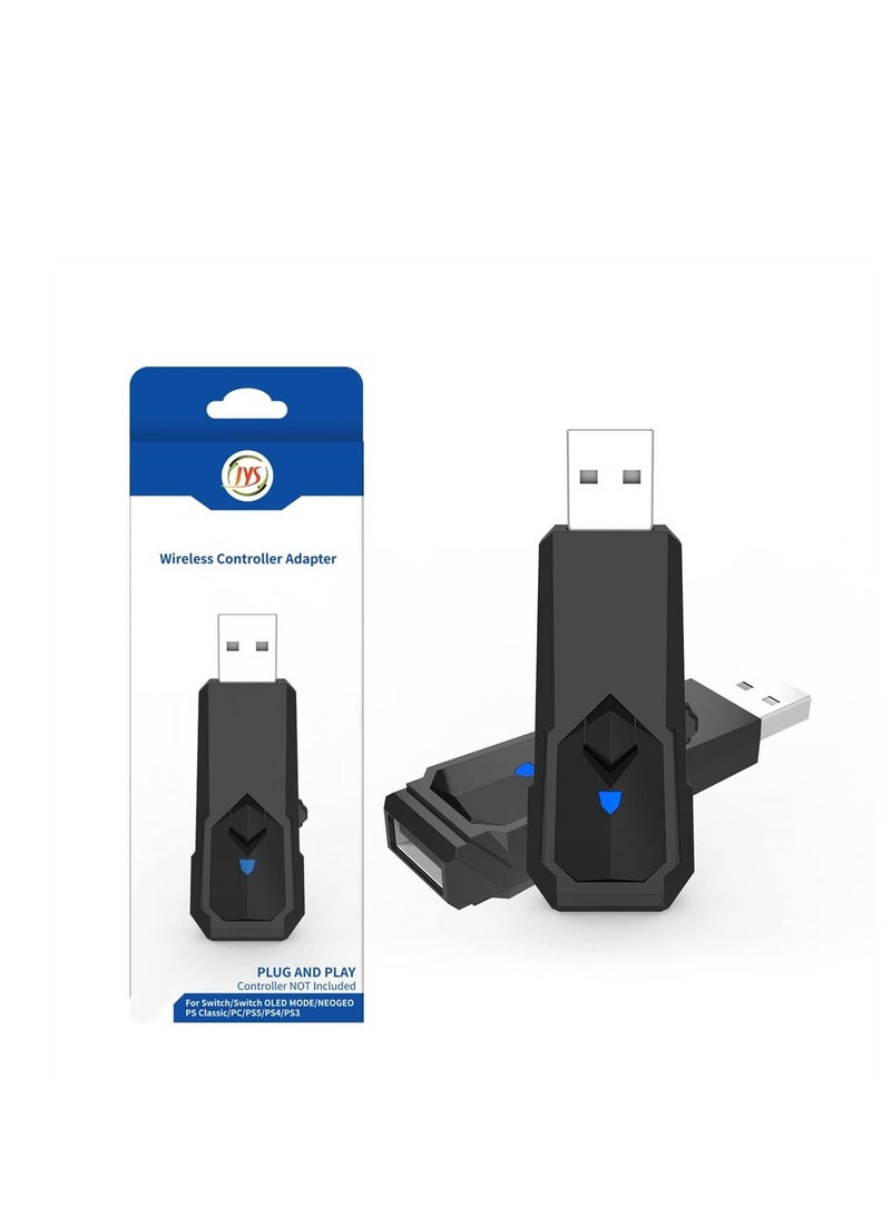 كابتن تيك Wireless Bluetooth Controller USB Adapter for Switch, Compatible with PS3、PS4、PS5、Xbox360、XboxOne and More - Image 2