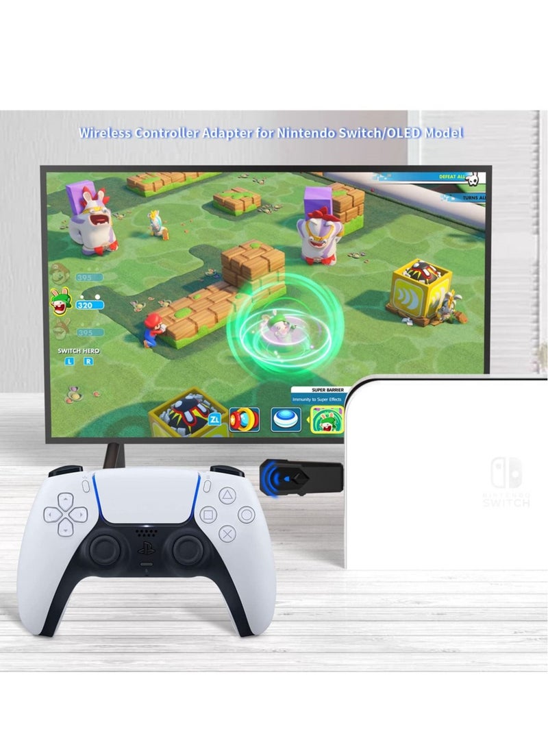كابتن تيك Wireless Bluetooth Controller USB Adapter for Switch, Compatible with PS3、PS4、PS5、Xbox360、XboxOne and More - Image 5