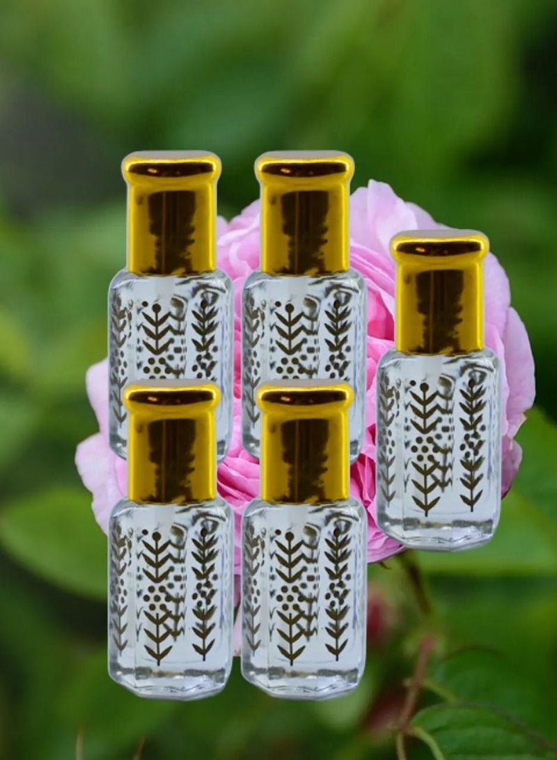 5 قطع عطر ورد هولاندي ثابت وفواح عبوة اقتصادية 6 مل