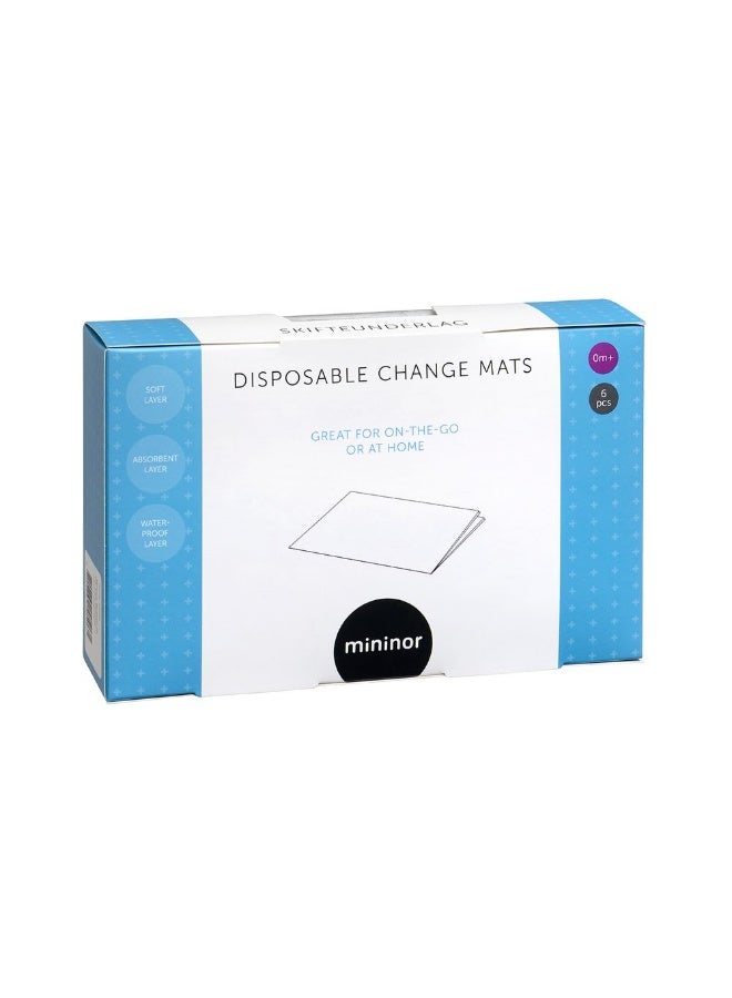 Mininor Disposable Changing Mat  6pcs - Image 2