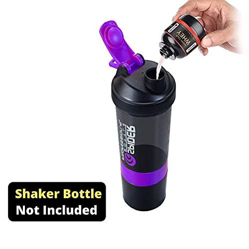 TRUE INDIAN Amazing Whey loader Protein Carry Funnel Portable Protein Whey or Supplement Powder Combo Pack of 5 Carrying Whey Funnel and Container Box with Key-Chain (BLACK) - Image 3