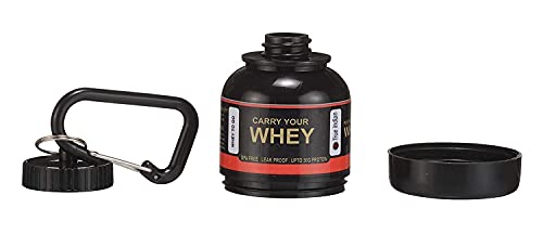 TRUE INDIAN Amazing Whey loader Protein Carry Funnel Portable Protein Whey or Supplement Powder Combo Pack of 5 Carrying Whey Funnel and Container Box with Key-Chain (BLACK) - Image 5