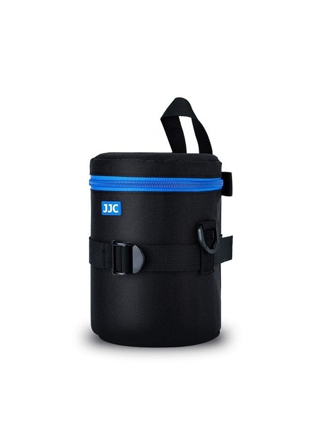 JJC Camera Lens Pouch Case for Canon EF 50mm f1.2 EF 24-70mm EF 70-300mm Tamron SP 70-300mm & More, Zipper Polyester Lens Protective Bag Interior Size 3.9x6.5” - Image 1