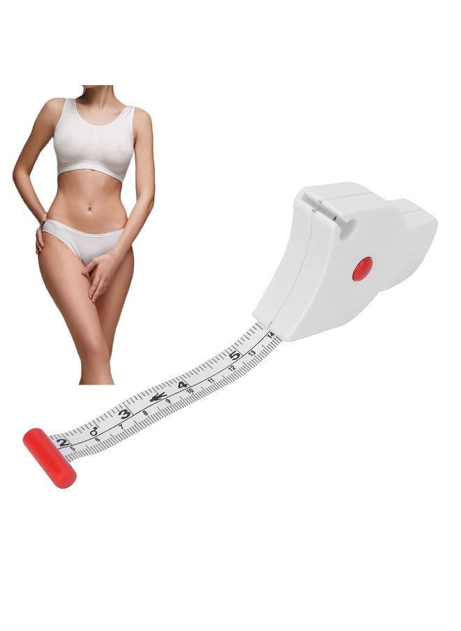 Shanrya Measure Any Part of the Body Mini Body Shape Body Measure Tape 2 Scales with Buttons  - Image 2