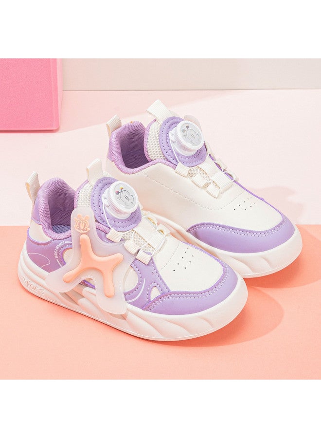 Babu Bean Back-to-school Season Spring/autumn Twist Buckle Color-block Canvas Shoes For Boys And Girls, Trendy Casual Wear-resistant For Big Kids - Image 4