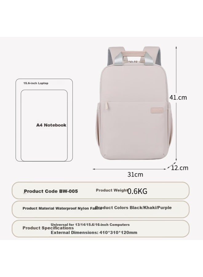 Brinch Laptop Backpack For Women, Business Travel 15/16 Inch Large Capacity Laptop Bag - Image 3