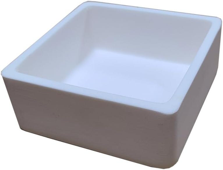 OTOOLWORLD 99.3% Alumina Crucible Al2O3 Aluminum Oxide Crucible Assay Crucible for Lab Laboratory (100x100x40MM) - Image 1