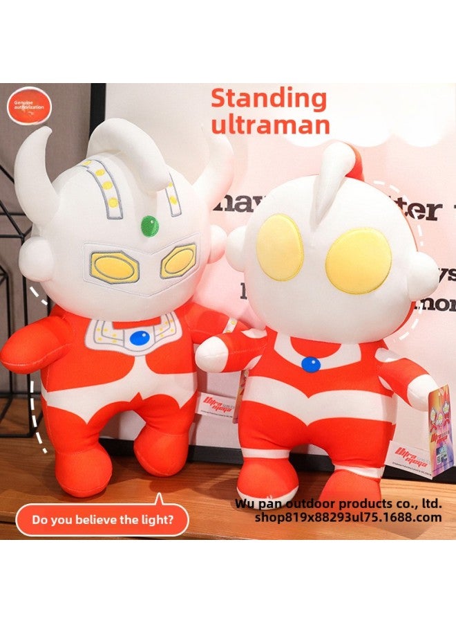 Standing Ultraman Doll Tyro Plush Toy Large Doll Boy's Birthday Gift Rag Doll Activity-Specifications:45cm/500g-Color:first Generation - Image 2
