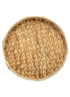 LOFT Round Tray, Round Woven Serving Tray D35XH7CMS, Natural, Lily-162085  - Image 3