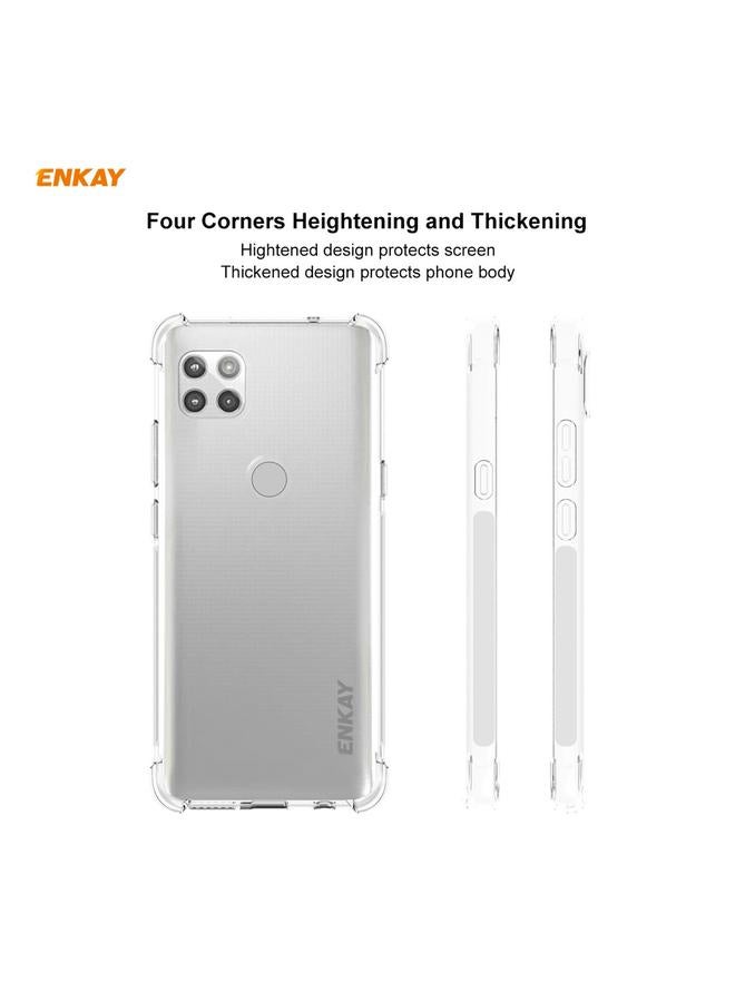 ENKAY Case For Motorola Moto G 5G Hat-Prince Clear TPU Shockproof Case Soft Anti-slip Cover - Image 2
