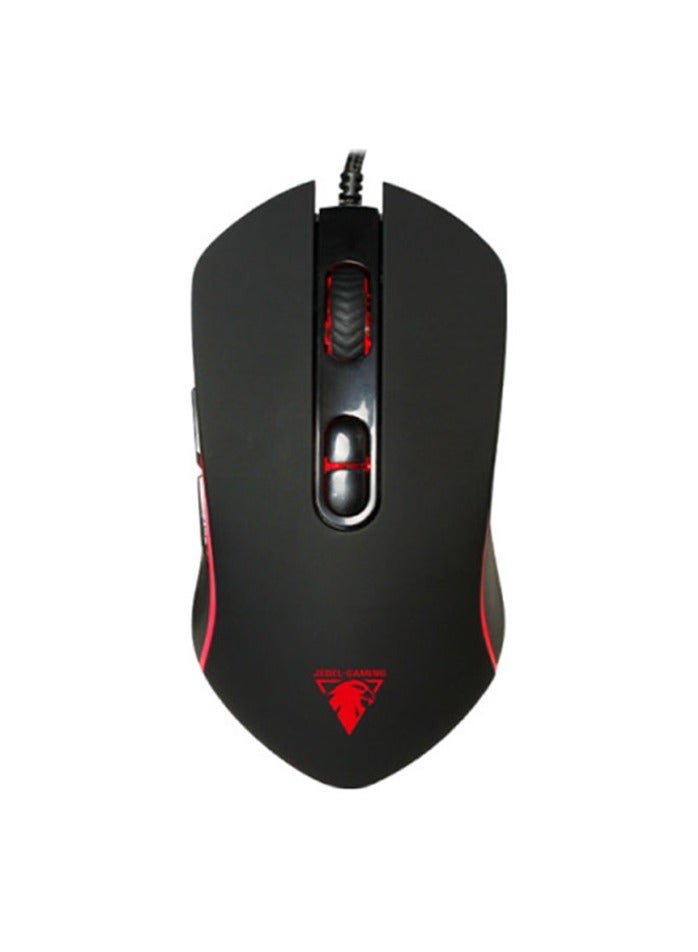 JeDEL GM870 Colorful Lighting Wired Optical Gaming Mouse - Image 1