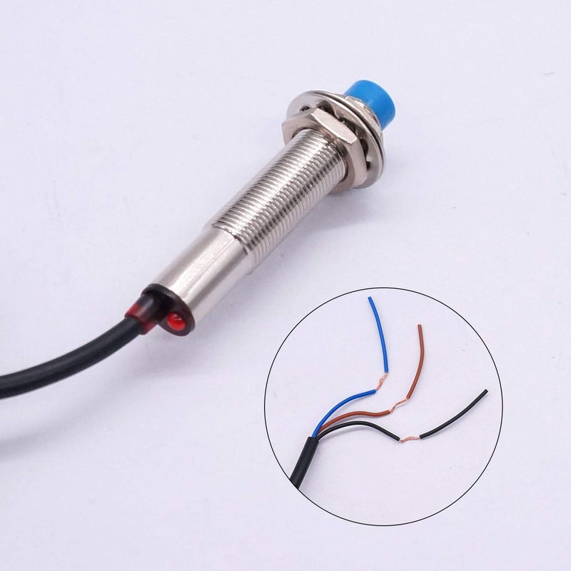Taiss 2pcs New LJ12A3-4-Z/BY Inductive Proximity Sensor Switch 4mm Detection PNP NO DC6-36V （Normally Open） Normally Open Approach - Image 5