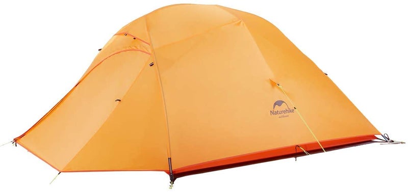 Naturehike Ultralight three-man cloud up 3 tent new version 210T Orange + mats - Image 1