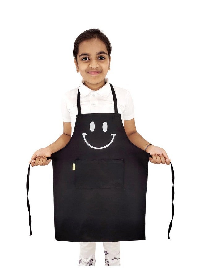 Switchon Switchon Polyester Waterproof Adjustable Kids Multi purpose Cooking Apron with a chef cap School Apron - for 6 years to 12 years Proudly made in india (Black) - Image 4