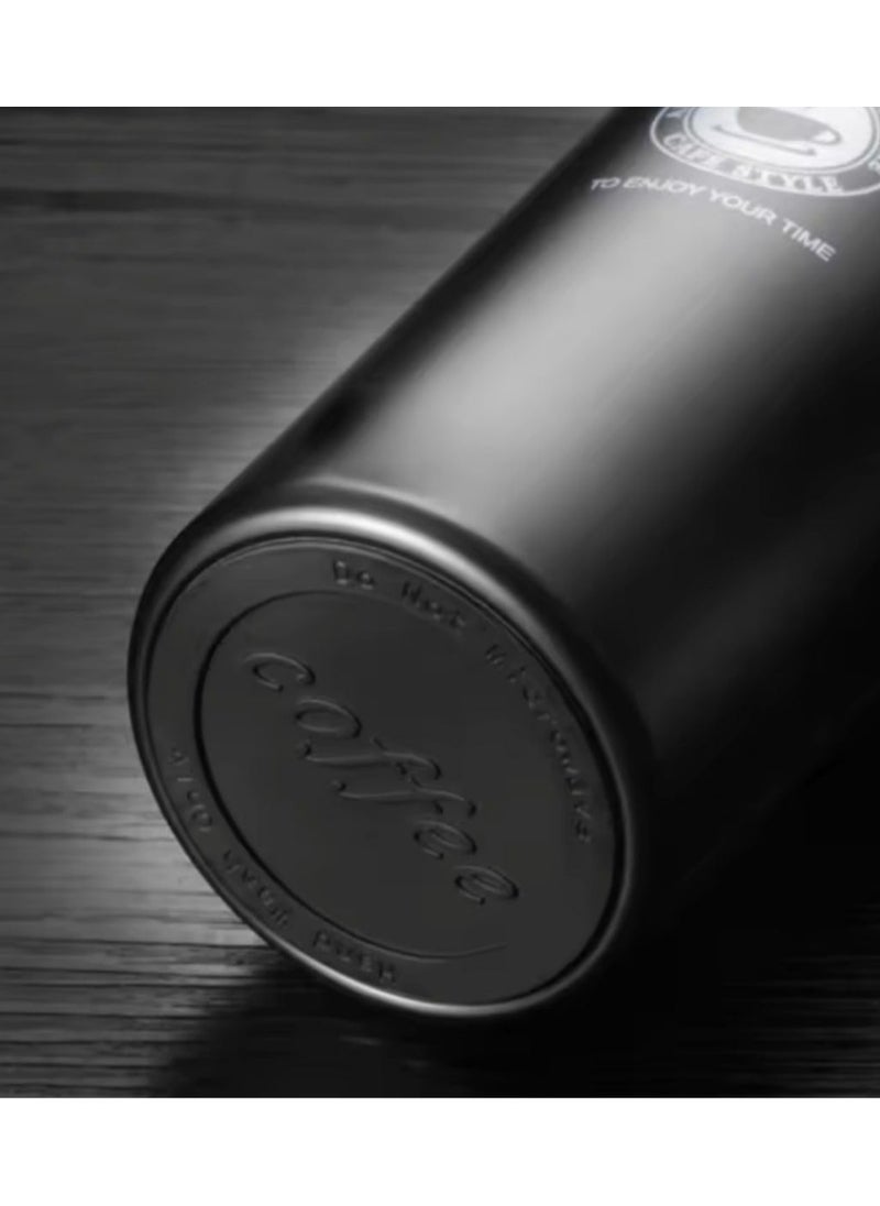 QSHOP - QSHOP® Premium Vacuum Flask,  Easy to Use One-Touch Button to Open and Close the Cup, Keeps Your Drinks Hot for Long Hours - Image 1