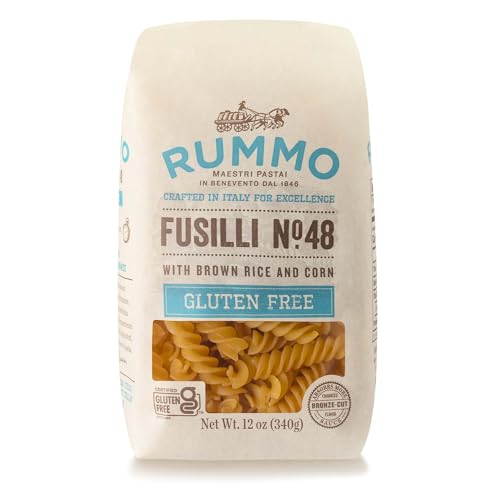 Rummo Gluten Free Fusilli N.48 - Gluten Free Fusilli Pasta Noodles, Made with Brown Rice & Corn, Pasta from Italy - 12 Ounce (Pack of 1) - Image 1