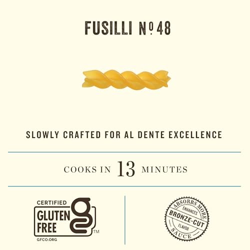 Rummo Gluten Free Fusilli N.48 - Gluten Free Fusilli Pasta Noodles, Made with Brown Rice & Corn, Pasta from Italy - 12 Ounce (Pack of 1) - Image 3