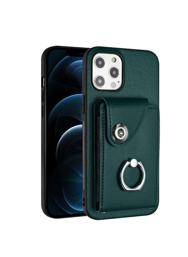 Zaboon Case For iPhone 12 Pro Organ Card Bag Ring Holder Phone Case - Image 1
