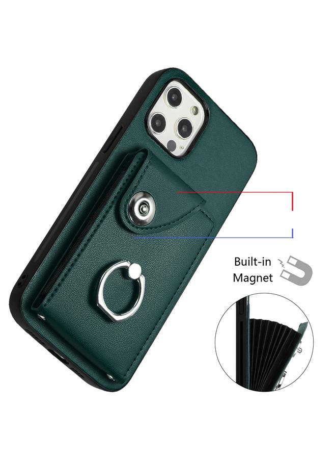 Zaboon Case For iPhone 12 Pro Organ Card Bag Ring Holder Phone Case - Image 4