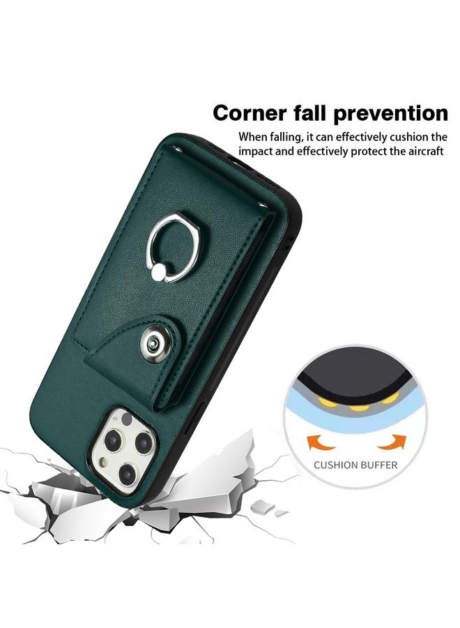 Zaboon Case For iPhone 12 Pro Organ Card Bag Ring Holder Phone Case - Image 5