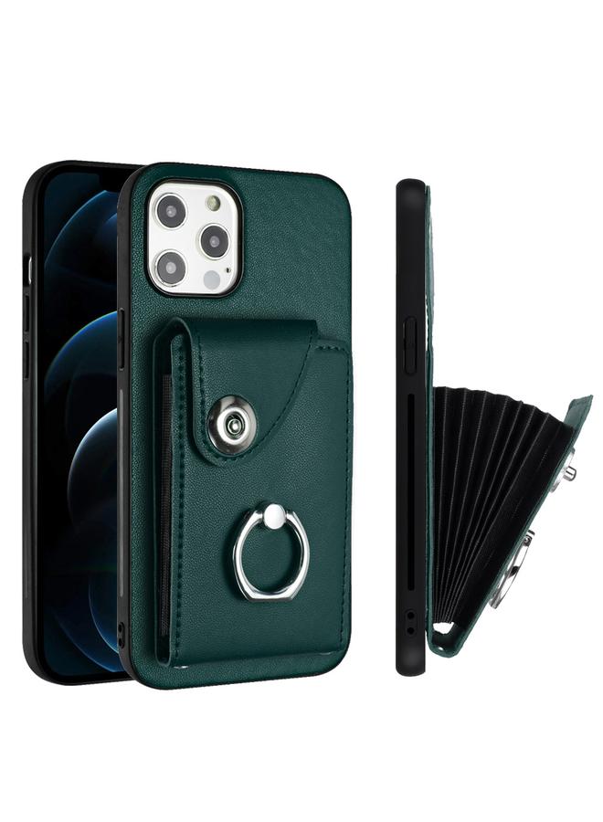Zaboon Case For iPhone 12 Pro Organ Card Bag Ring Holder Phone Case - Image 2