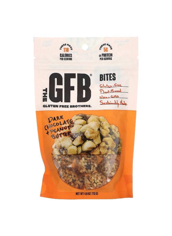 The GFB The GFB, Gluten Free Bites, Dark Chocolate + Peanut Butter, 4 oz (113 g) 