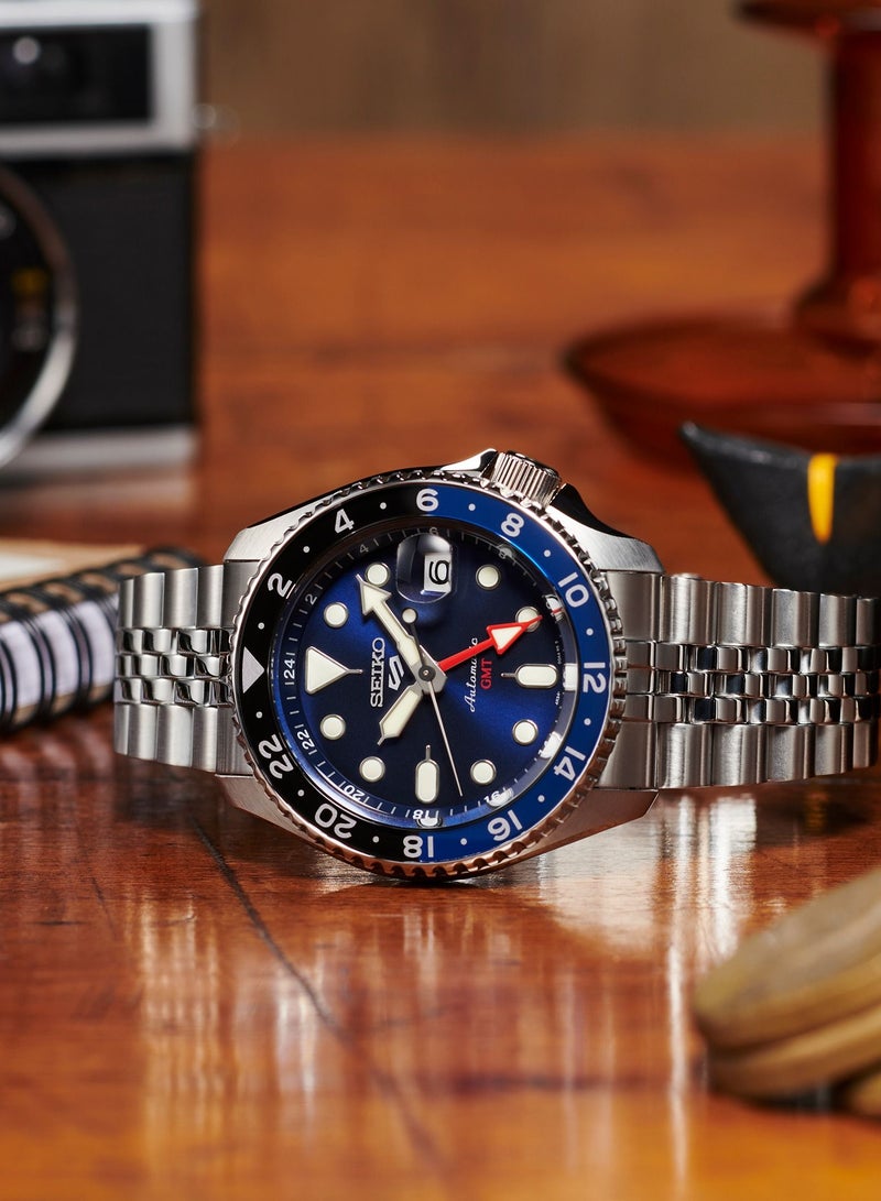 Seiko 5 Sports SSK GMT Blue Dial Automatic Men's Watch SSK003K1 - Image 2