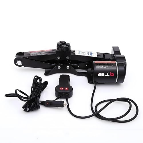 IBELL 12V DC Electric Scissor Jack Tool Kit Lift Upto 2 Ton Weight, Electric Floor Jack, (Height Upto 13.8 Inches) - Image 1