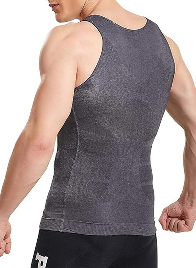 Men Slimming Body Shaper Vest Gynecomastia Compression Shirts Tummy Control Shapewear Moobs Undershirt - Image 4