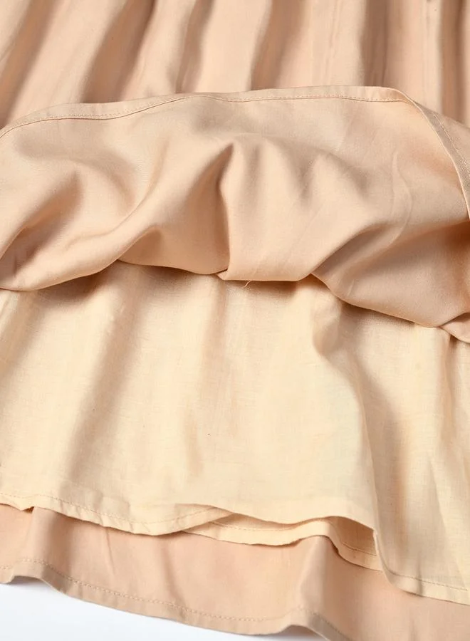 BELLA MODA Embroidered Button-Front Dress