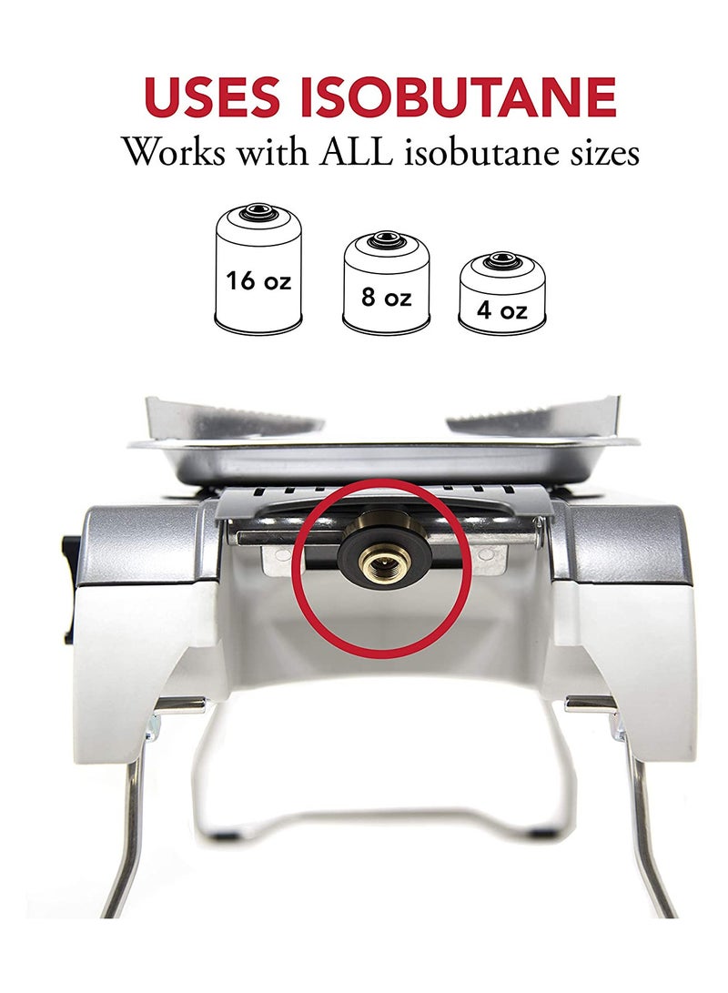 جو تو كامبس موقد التخييم قوائم قابلة للطي مع خرطوشة غاز البيوتان من النوع اللولبي - Image 3