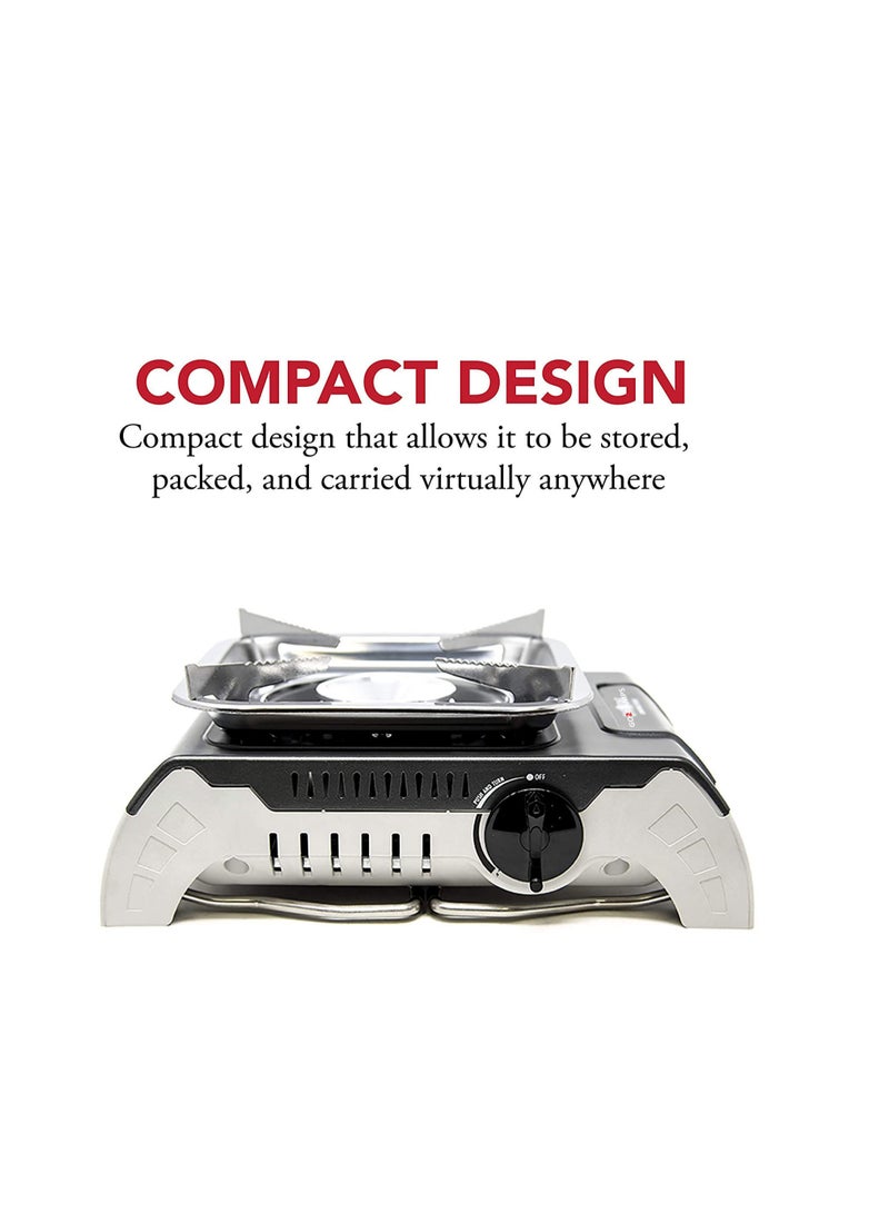 جو تو كامبس موقد التخييم قوائم قابلة للطي مع خرطوشة غاز البيوتان من النوع اللولبي - Image 2