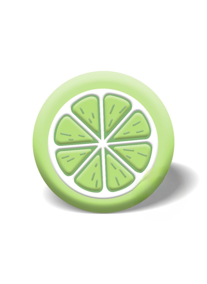 Generic - Nintendo Switch Lite Remote Sensing Cap Cherry Blossom Fox Mushroom Head Joystick Leaf Digital Computer/game Console Protective-Product Color:Leaves Green Background White Leaves - Image 1