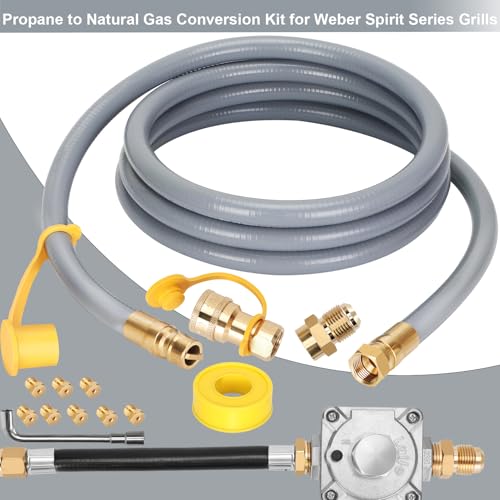 Sobalai Upgraded Propane to Natural Gas Conversion Kit for Weber Spirit Series Grill, 10FT Natural Gas Conversion kit for Weber Propane Grills - Image 2