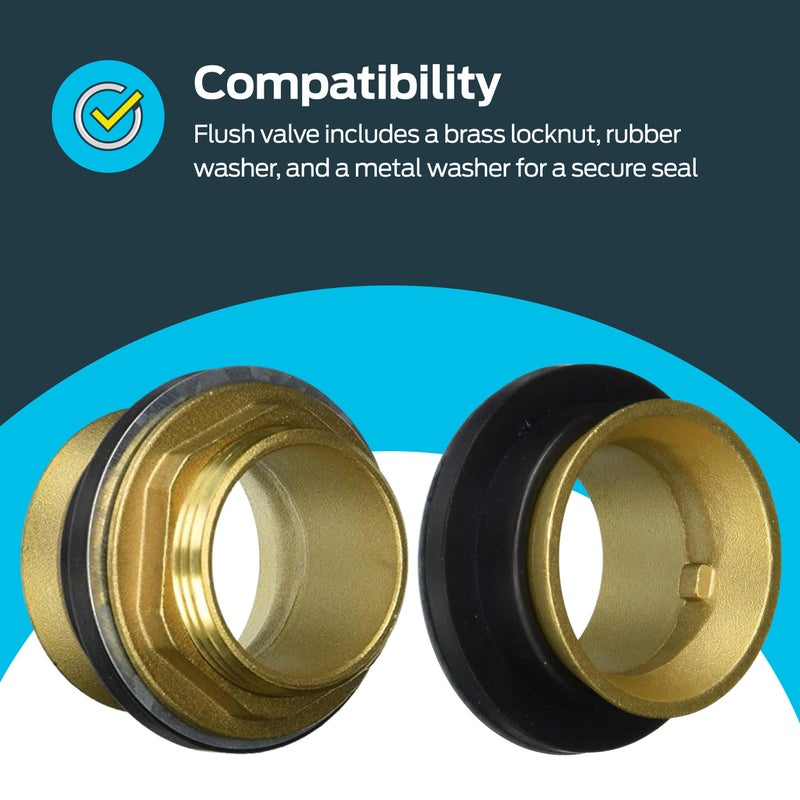 EZ-FLO Closet Spud, 1-1/2 x 1-1/2 in, Brass Plumbing Fitting for Urinals, 40135 - Image 3