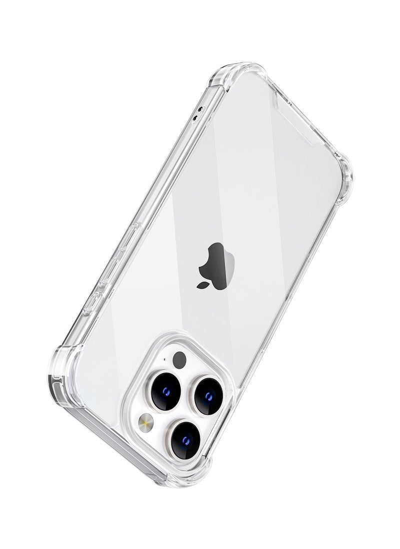 GREEN LION iPhone 16 Pro Max Anti-Shock Case / Anti-Yellowing / Anti Scratch / Anti Fingerprint / Air Cushion Corners / Drop Protection / Hybrid Protection / HD Clarity / Camera Protection - Clear  - Image 5